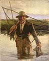 Fisherman Carrying the Crayfish 